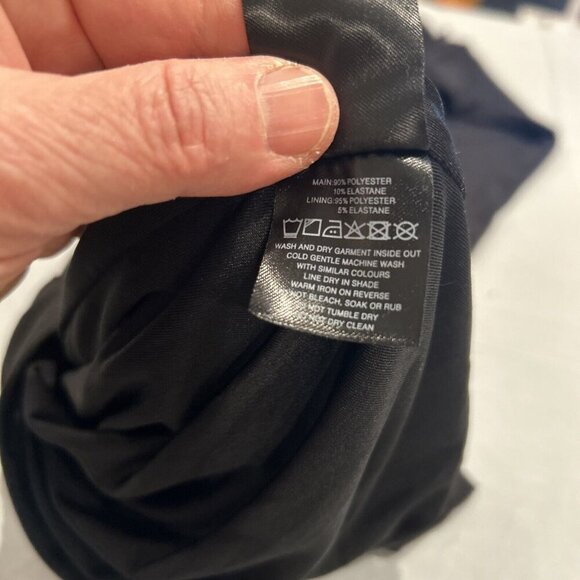 I.AM.GIA‎ Womens Dress L Black Long Sleeve Mini  Lace Up Front Party Cocktail - Picture 8 of 9